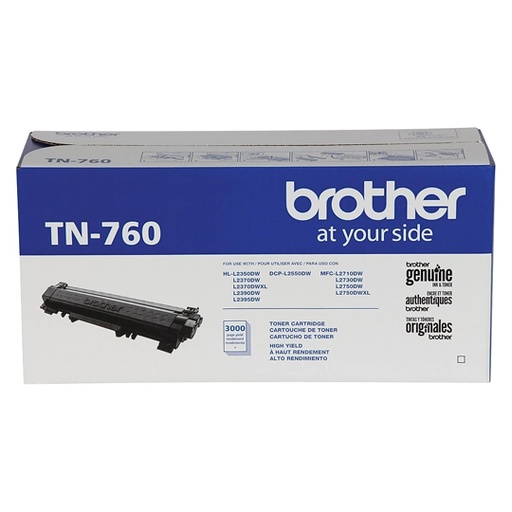 [BRO-TO-TN760] Tóner Brother Color Negro De Estándar Re