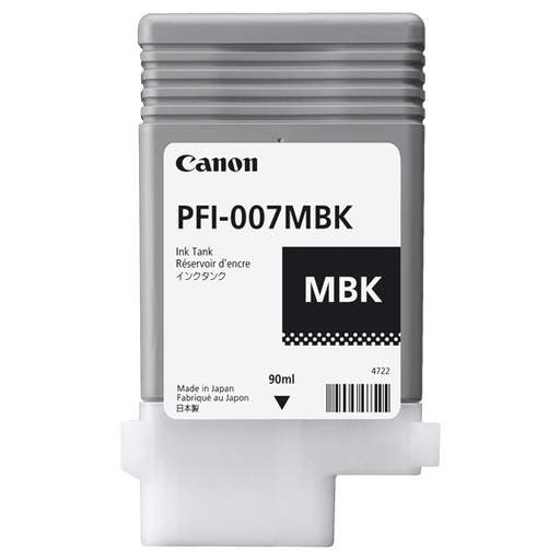 [CAN-TIN-07MBK] Tanque De Tinta Canon Pfi-007 Negro Mate