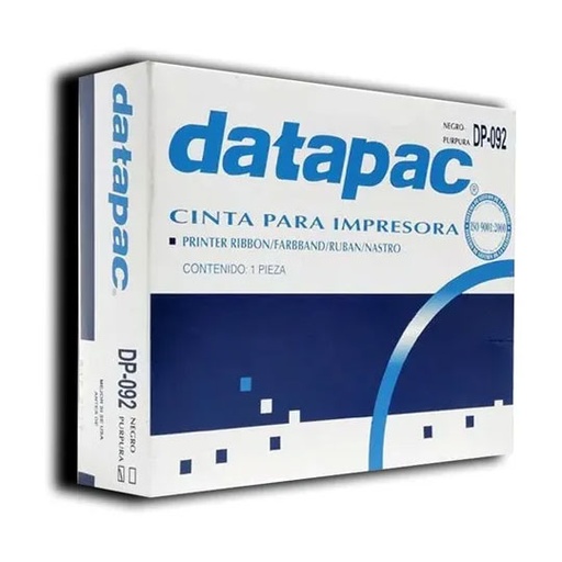 [DP-CIN-DP092] Cinta Datapac Negra Para Impresora DP-092