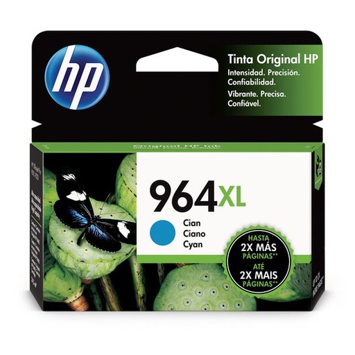 [HP-TIN-3JA54AL] Hp 964Xl Cyan Original Ink Cartridge