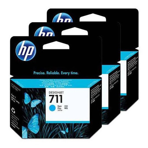 [HP-TIN-CZ134A] Pack De 3 Cartuchos De Tinta Hp 711 De 2