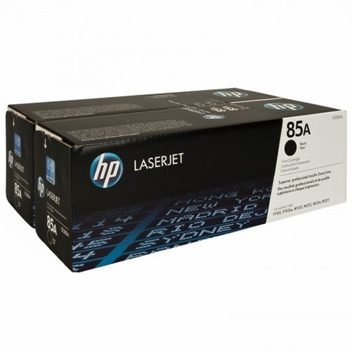 [HP-TO-CE285AD] Paquete De 2 Cartuchos De Tóner Negro Hp