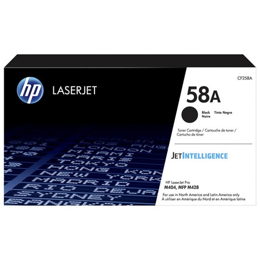 [HP-TO-CF258A] Hp 58A Black Laserjet Toner Cartridge