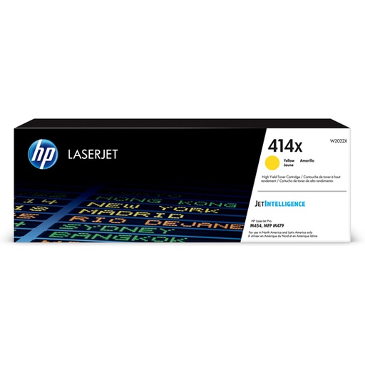 [HP-TO-W2022X] Hp 414X Yellow Laserjet Toner Cartridge
