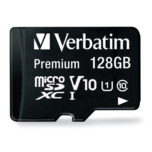 [VER-ACC-44085] Microsdxc Premium Verbatim 128Gb Clase 10 Con Adaptador