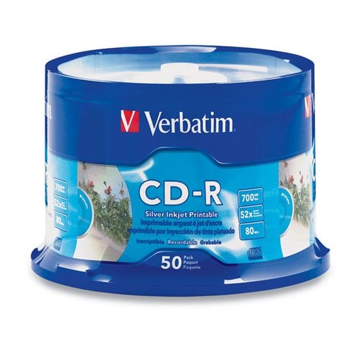 [VER-DIS-95005CD] Disco Verbatim Cd-R 80Min/700Mb 52X Con 50 Unidades