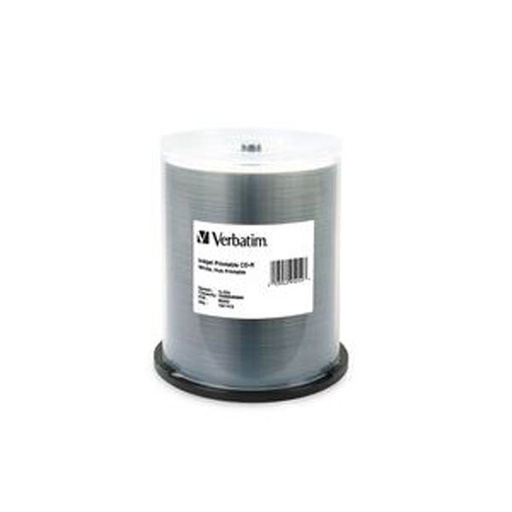 [VER-DIS-95252] Disco Verbatim Cd-R 52X 700Mb White  Ink Imprimible 100 Pzas