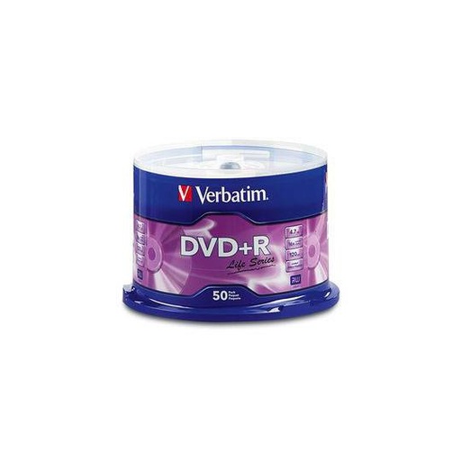 [VER-DIS-97174D] Disco Verbatim Dvd+R Life Series 16X Con 50 Piezas