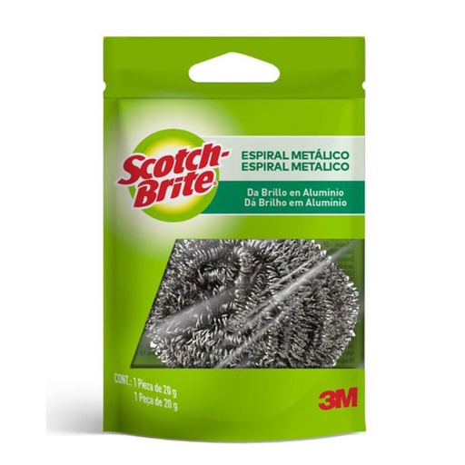 [3M-FIBRA-METAL] Espiral Metal Scotch-Brite Espiral Metálico 3M