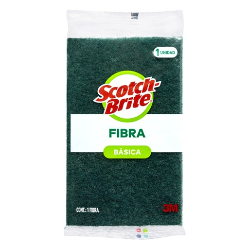 [3M-MIFIBRA-VPOP] Fibra Verde Scotch-Brite 3M Tamaño Popular (80X8X120 Mm) 