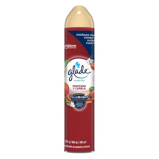 [SCJ-AER-900243] Glade Aerosol Ambiente 400 Ml Manzana Y Canela