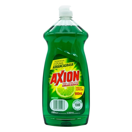 [LJA-DET-AX900ML] Lavatrastes Liquido De Axion Limon De 900Ml