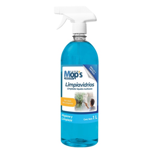 [MOP-LIMVR-1L] Limpiador De Vidrios Super Mops 1 Lt.