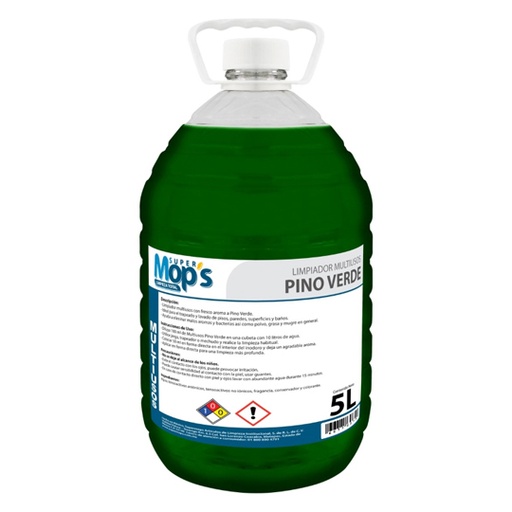 [MOP-MULT-PIN5] Limpiador Multiusos Super Mops Aroma A Pino 5Lt