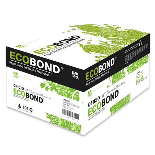 [COP-PAP-ECOBOFI] Papel Bond Ecologico Ecobond Oficio Blancura 93% 75 Gr 