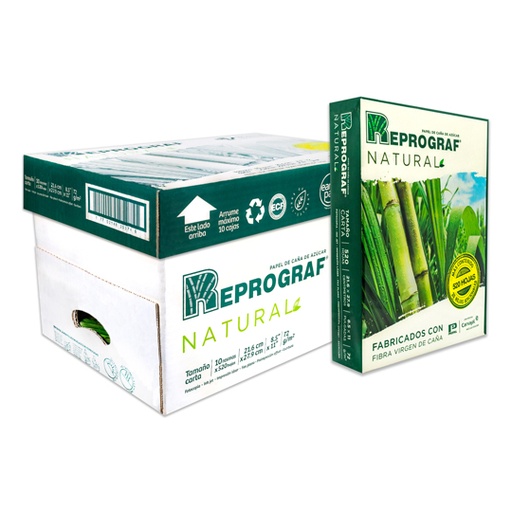 [SAJ-PAP-REPRNAT] Papel Bond Ecológico Carta Reprograf Natural (Beige) 72Gr 