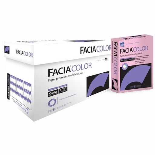 [COP-PAP-FROS75C] Papel Bond Facia Color Rosa Tamaño Carta 75Gr