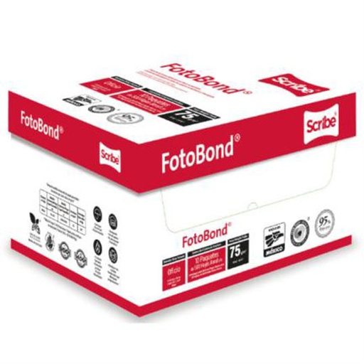 [KC-PAP-FOTOROC] Papel Bond Fotobond Carta Scribe Blancur