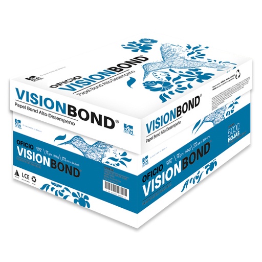 [COP-PAP-VISIONO] Papel Bond Vision Oficio Blancura 97% 75