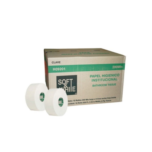 [LKC-SOFT-H09201] Papel Higiénico Blanco Soft & White,Caja