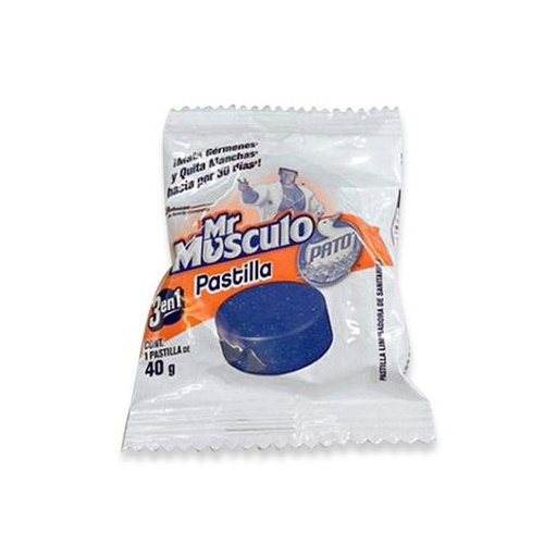 [LJA-PAST-PATO12] Pastilla Para Baño Caja Con 12 Mr. Músculo De 40Gr C/U