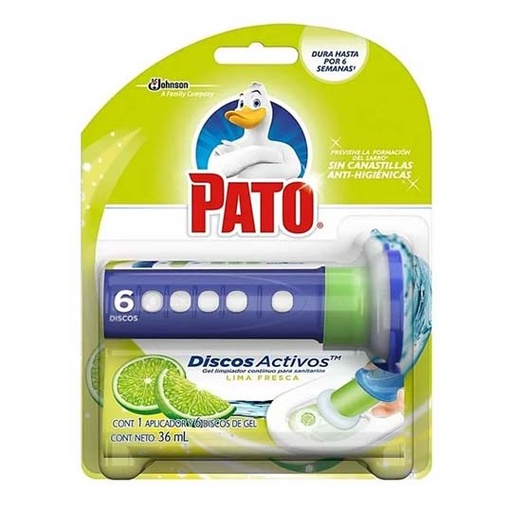 [SCJ-PATO-907297] Pato Discos Activos Blíster 1 Disp Mas 6 Discos De Lima Fresca