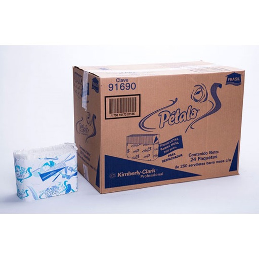 [LKC-SERV-91690] Servilletas Blancas Petalo Caja Con 24 Paquetescon 250 Servilletas