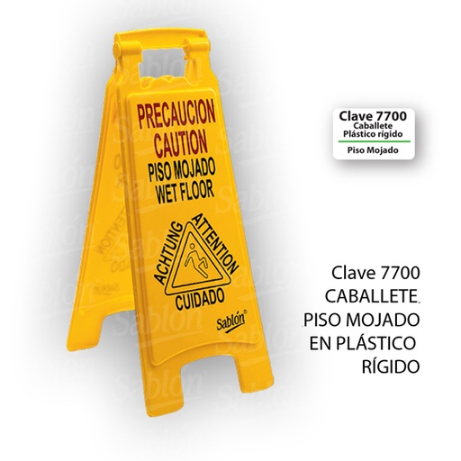 [SAB-SEN-PM77002] Señal Caballete Piso Mojado