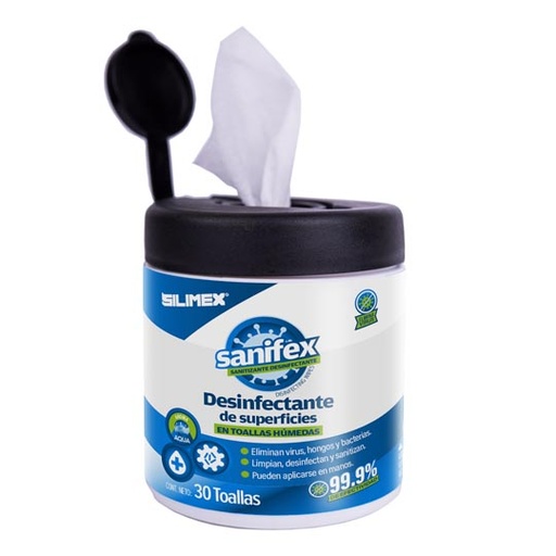 [SIL-SAN-TOALL30] Toalla Desinfectante (30 Pz), Silimex