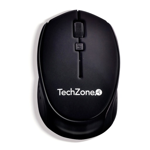 [TZ-ACC-MOU1901] Mouse Optico Inalámbrico, Techzone, Negro