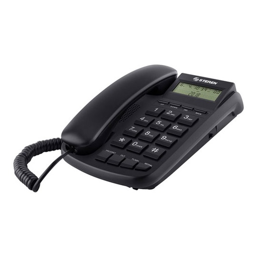 [STE-TEL-225] Teléfono Alambrico Steren Color Negro 