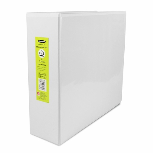 [ACO-CAR-P4397] Carpeta panorama herraje O 3" ACCO color blanco, tamaño carta