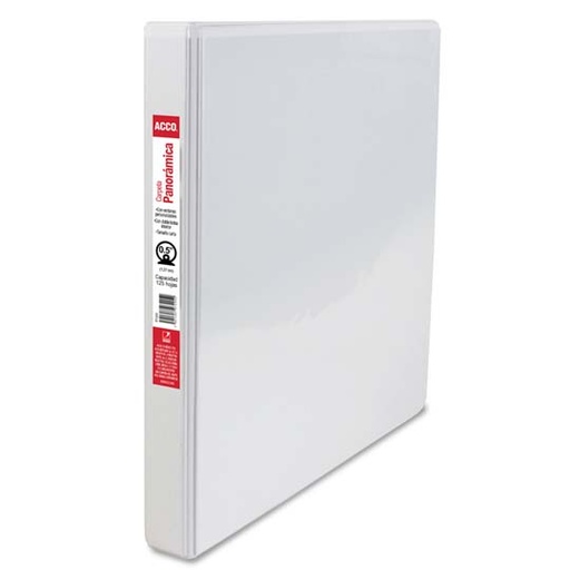 [ACO-CAR-P7205] Carpeta panorama herraje O .5" ACCO color blanco, tamaño carta