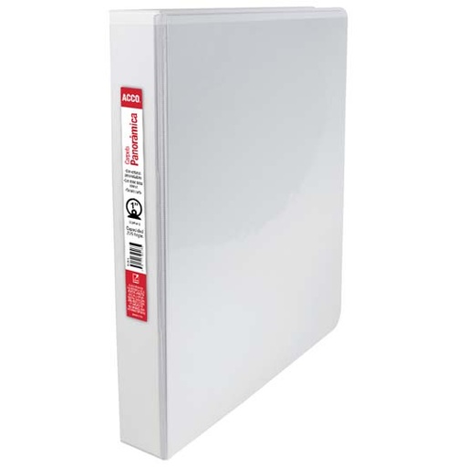 [ACO-CAR-P7206] Carpeta panorama herraje O 1" ACCO colorblanco, tamaño carta