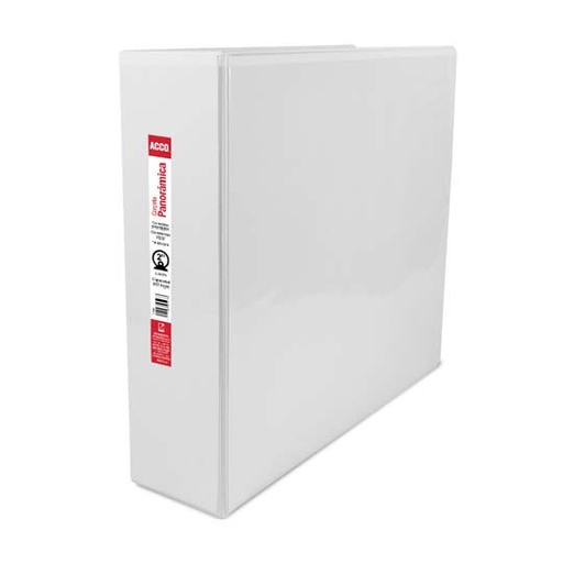 [ACO-CAR-P7208] Carpeta Panorama Herraje 2" Acco Color Blanco, Tamaño Carta