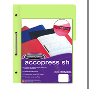 [ACO-FOL-P4569] Carpeta Pressboard Accopress Sh Acco Oficio Color Verde Claro Con Broche De 8 Cm, 10 Piezas