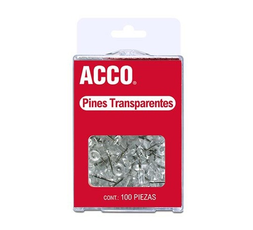 [ACO-PIN-P1168] Pines De Presión Acco Color Transparente