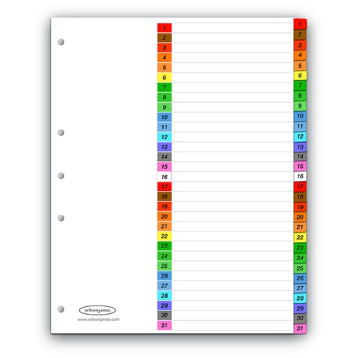 [ACO-SEP-P0447] Separador Multidex 31 Divisiones Acco Ta