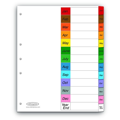 [ACO-SEP-P0449] Separador Multidex Mensual Acco Tamaño Carta