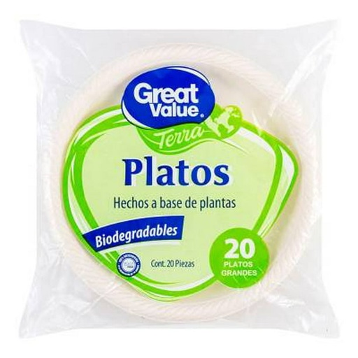 [AB-PLATODES-GDE] Plato Desechable Grande 20 Pzas
