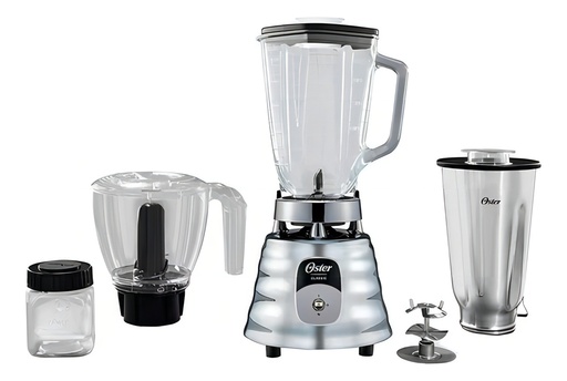 [OSTER-LIC-BLST4125] Licuadora Oster 1.5 Lt 1 Velocidad Accesorios Blst4125 1000w Color Plateado