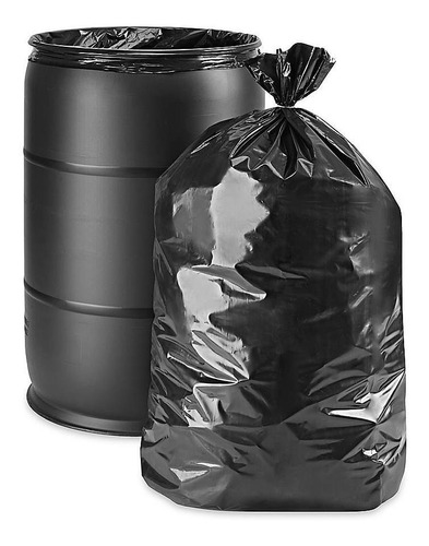 [BOL-PLAS-120x160.] Bolsa Negra Para Basura Gruesa 1.2 Kg 120x160 Mega Jumbo