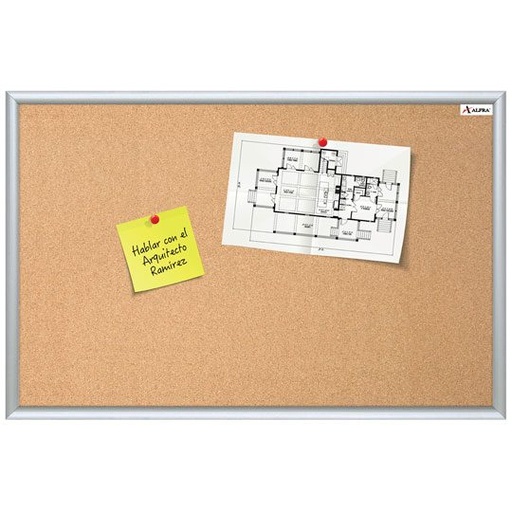 [ALF-PIZ-6243] Tablero De Corcho Clássico Alfra 30 X 40