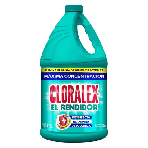 [ALEN-CLORO-4L] Blanqueador Cloralex, Cloro 3.7 Lt.