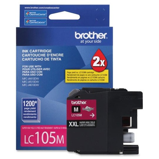 [BRO-TIN-LC105M] Cartucho Brother De Tinta Magenta Lc105M