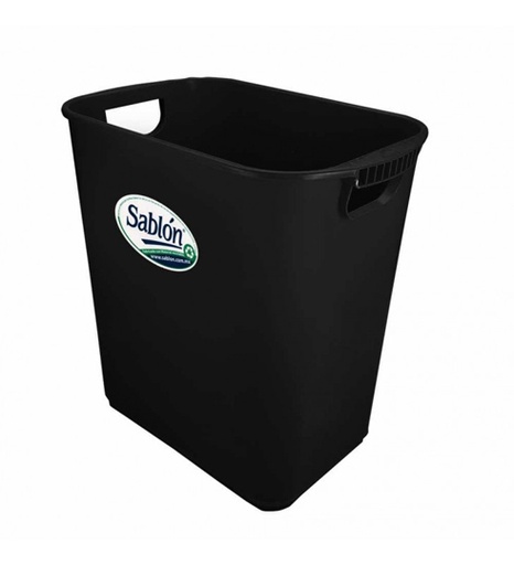 [SAB-CEST-8025] Cesto Jumbo Con Asa Sablon Color Negro