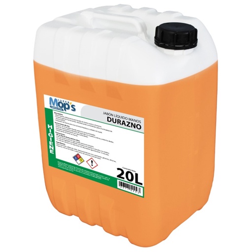 [MOP-JABDU-2OL] Jabon Para Manos Antibacterial Super Mops aroma durazno 20 Lt.