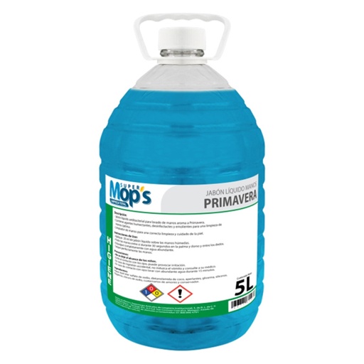 [MOP-JABPRI-5L] Jabon Para Manos Super Mops Aroma Primavera 5 Lt.