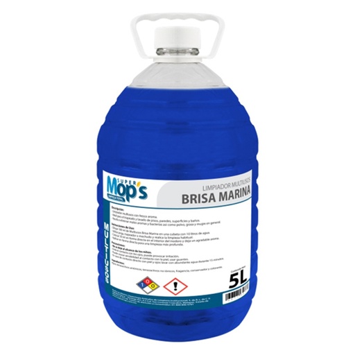 [MOP-MULT-BM5] Limpiador Multiusos Super Mops Aroma Brisa marina 5 Lt.
