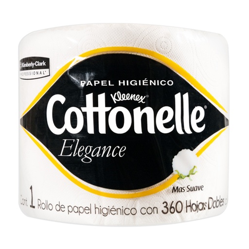 [LKC-HIGT-90429] Papel Higiénico Blanco Kleenex Cottonell, Colchon C/ 40 Rollos 360 Hjs Dobles